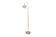 Lampadaire en métal avec abat-jour en verre