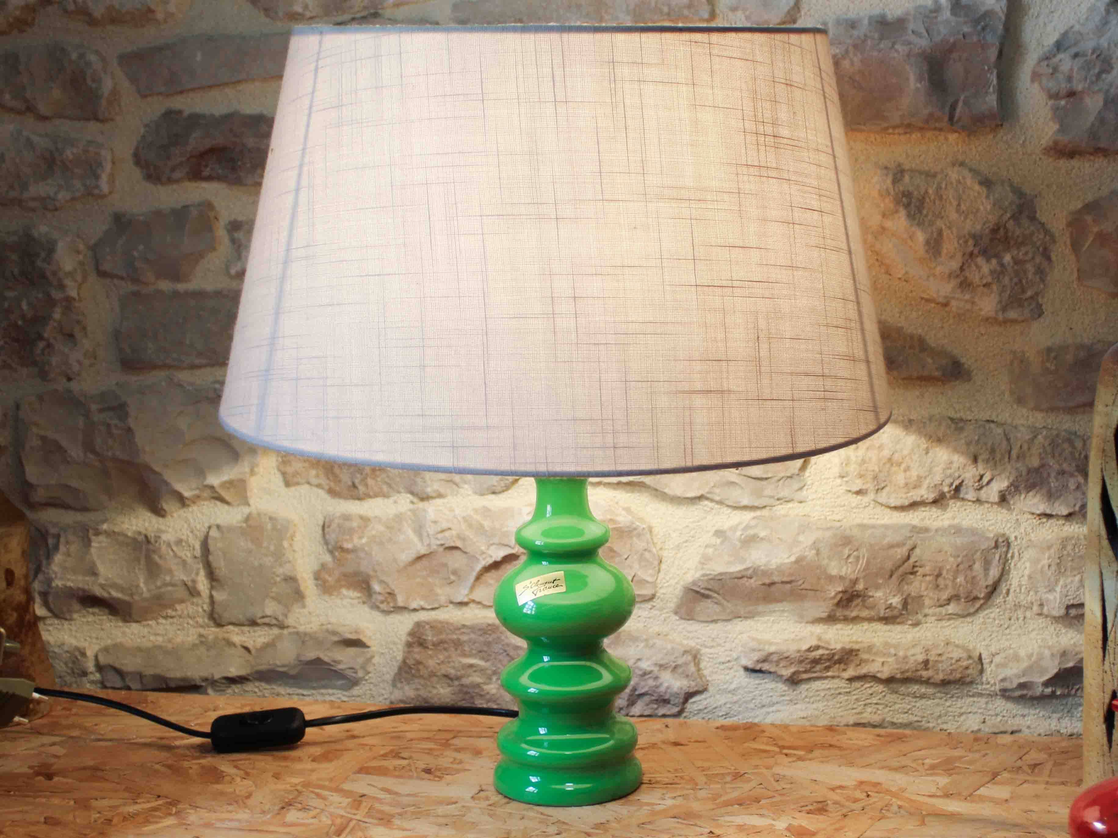 Saint Clément glazed ceramic lamp base