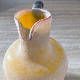 Scavo Murano vase jug in yellow glass paste