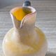Scavo Murano vase jug in yellow glass paste