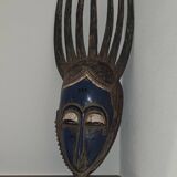 Baoulé African mask with 7 horns