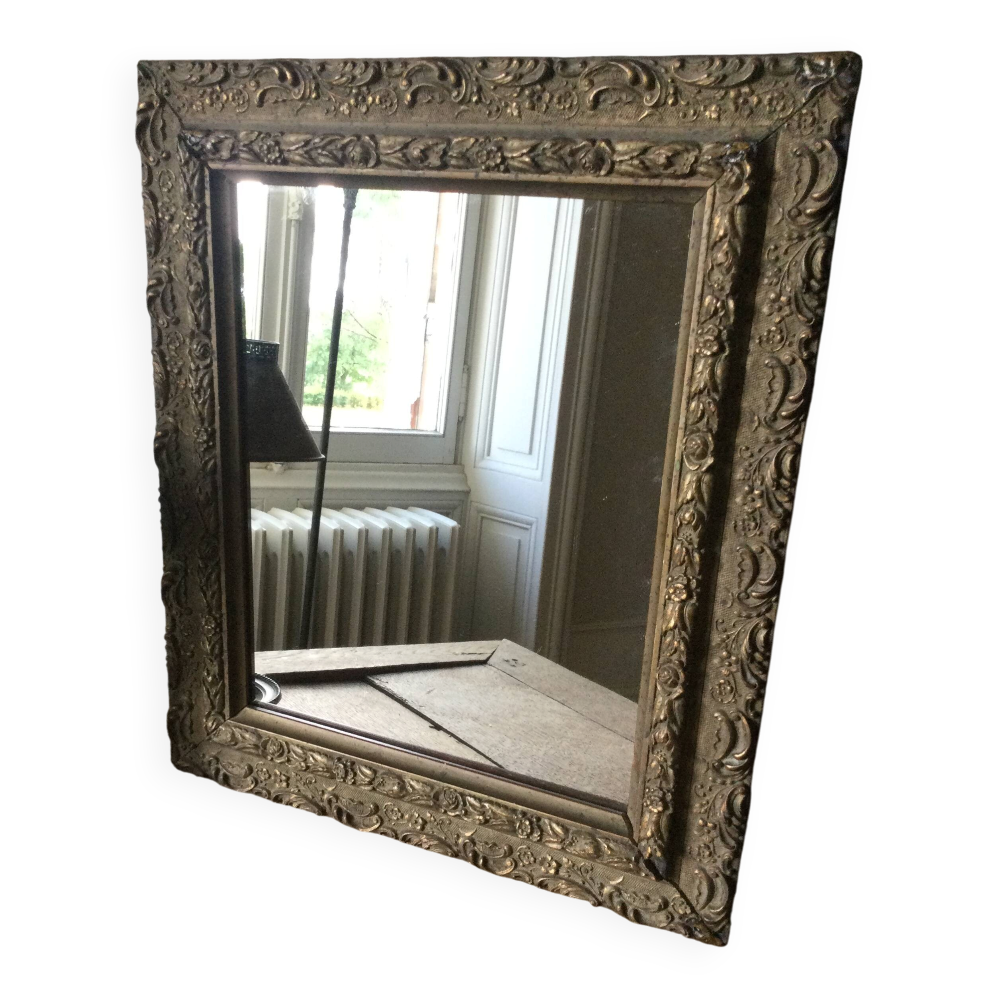 Antique gold mirror