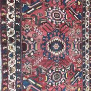 Large vintage Persian Zanjan carpet handmade