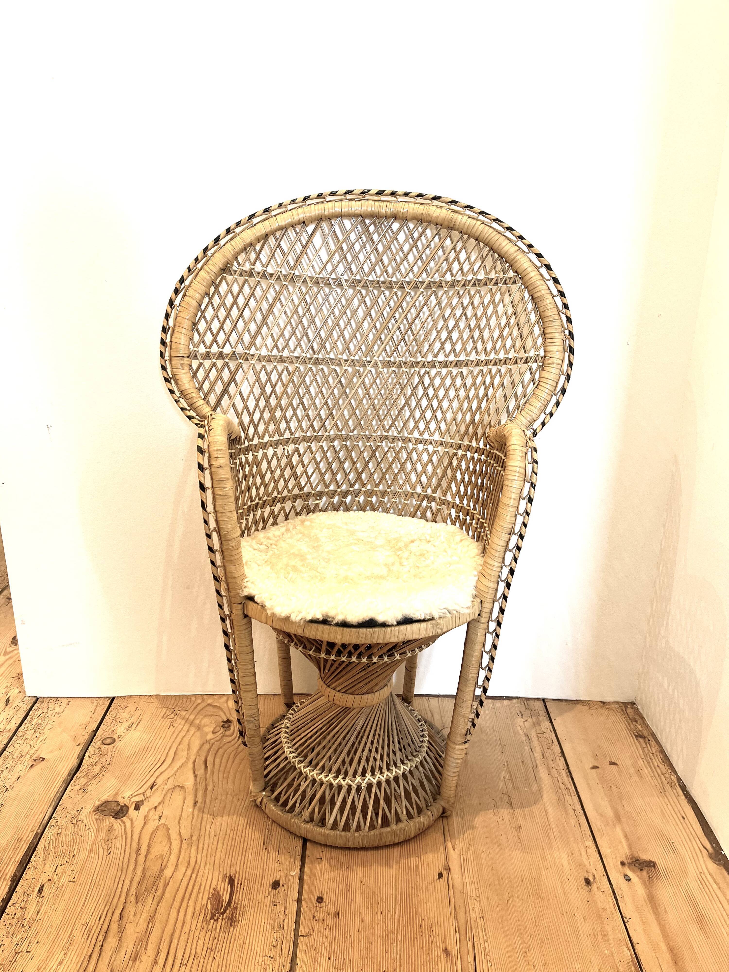 Children's rattan chair