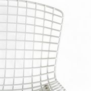 Tabouret de bar en fil métallique Harry Bertoia 428 de White Knoll Original