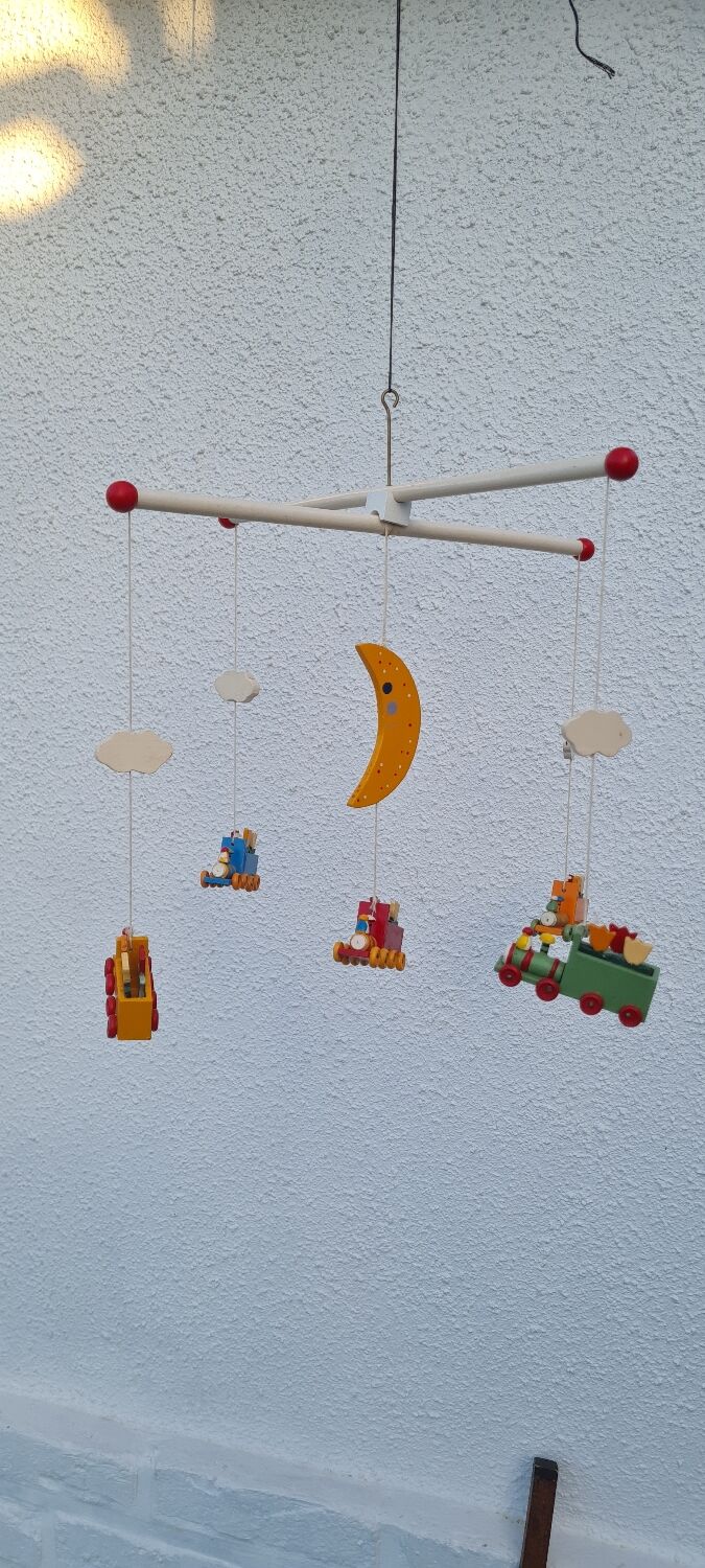 Vintage wooden children's mobile