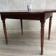 Large table round in rabats in vintage massive oak