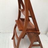 Vintage library stepladder chair