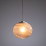 Peill & Putzler globe pendant lamp with bubble glass shade