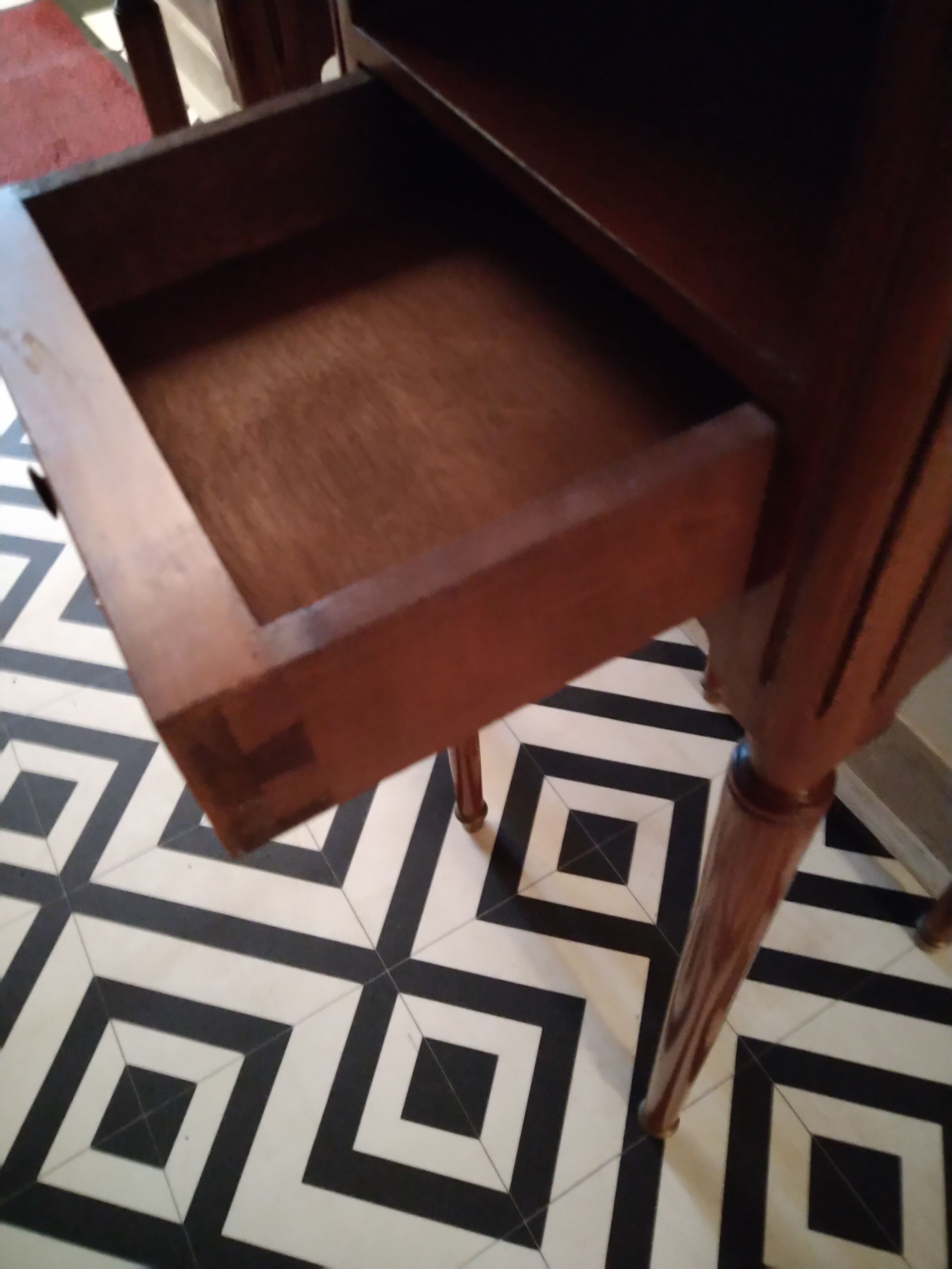 Louis XVI mahogany bedside