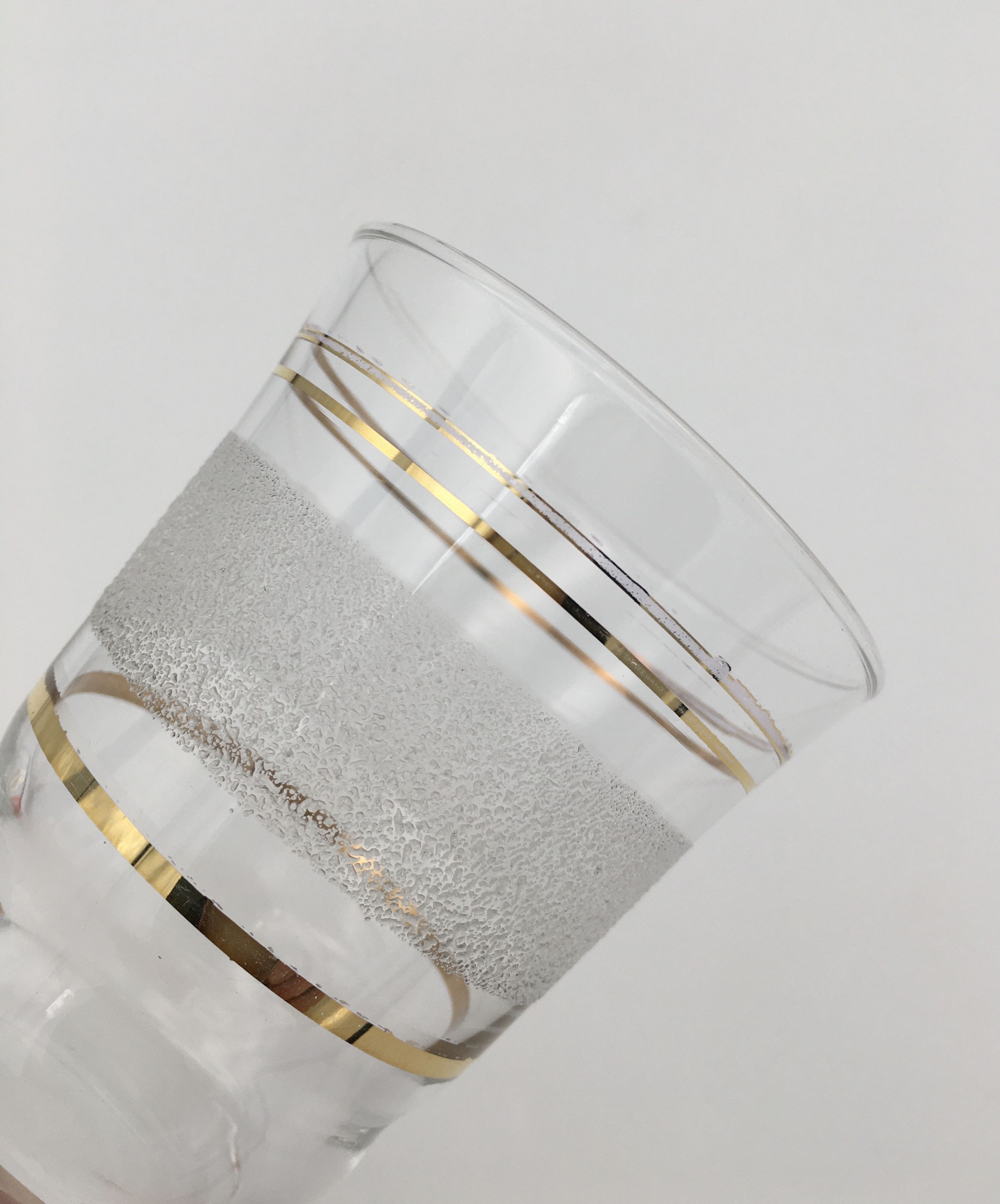 Set of six vintage glasses