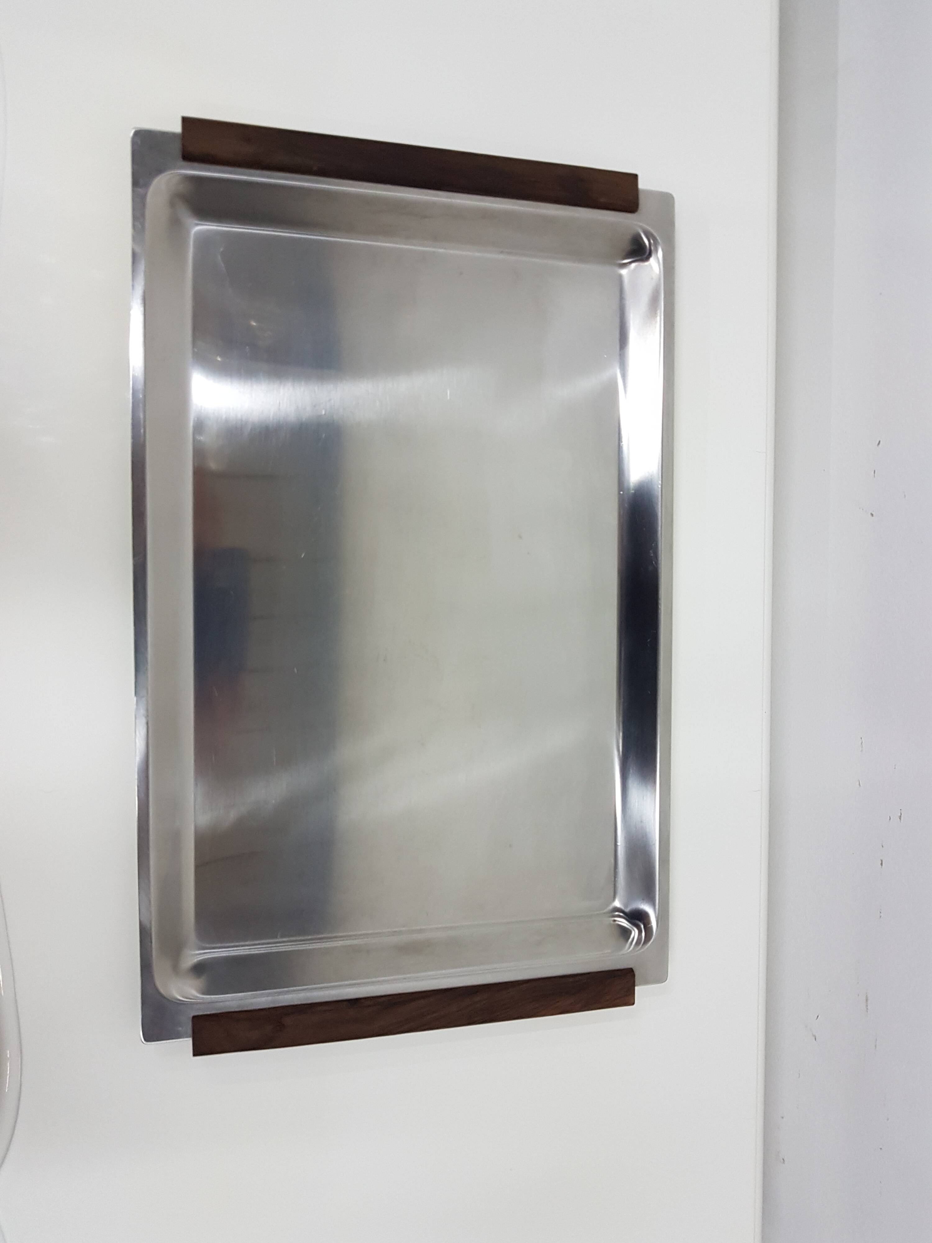 Vintage set of three trays, Denmark, 1960s.