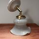 Vintage glass and ceramic tilting wall light