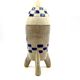 Ceramic rocket, spaceship bottle, France 1940s-1950s