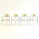 Set of yellow Marilyn Stiletto dining chairs Arrben Italy
