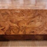 Coffee table in elm magnifying glass