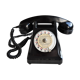 Bakelite dial PTT phone with 1960s vintage earpiece