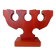 vintage painted wooden candlestick Scandinavian style