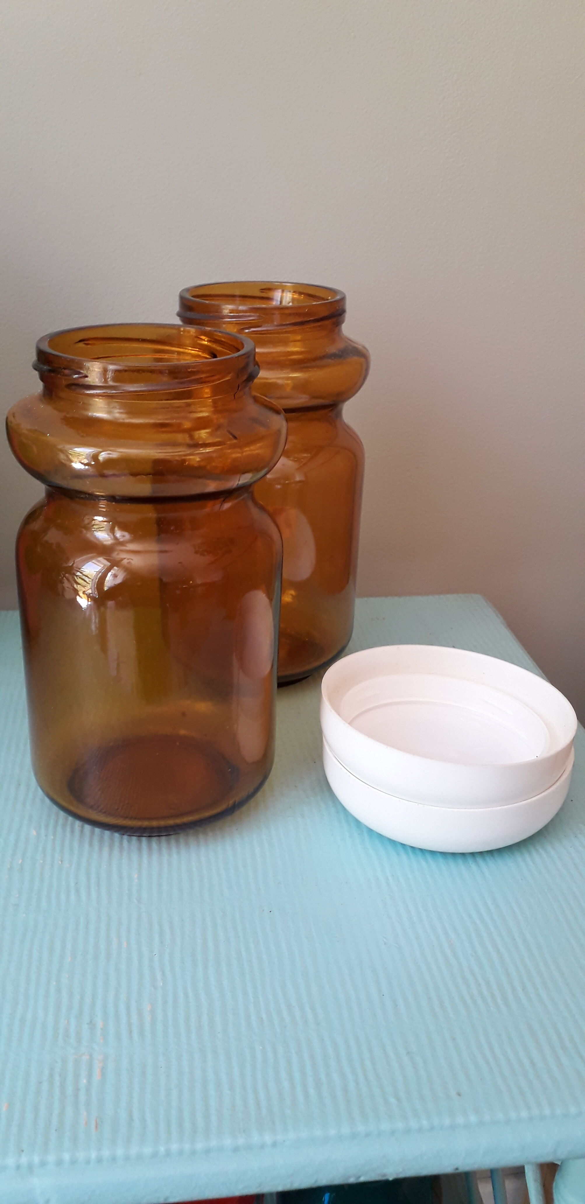 Amber jars