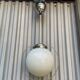 Art Deco suspension chrome and opaline 1950s