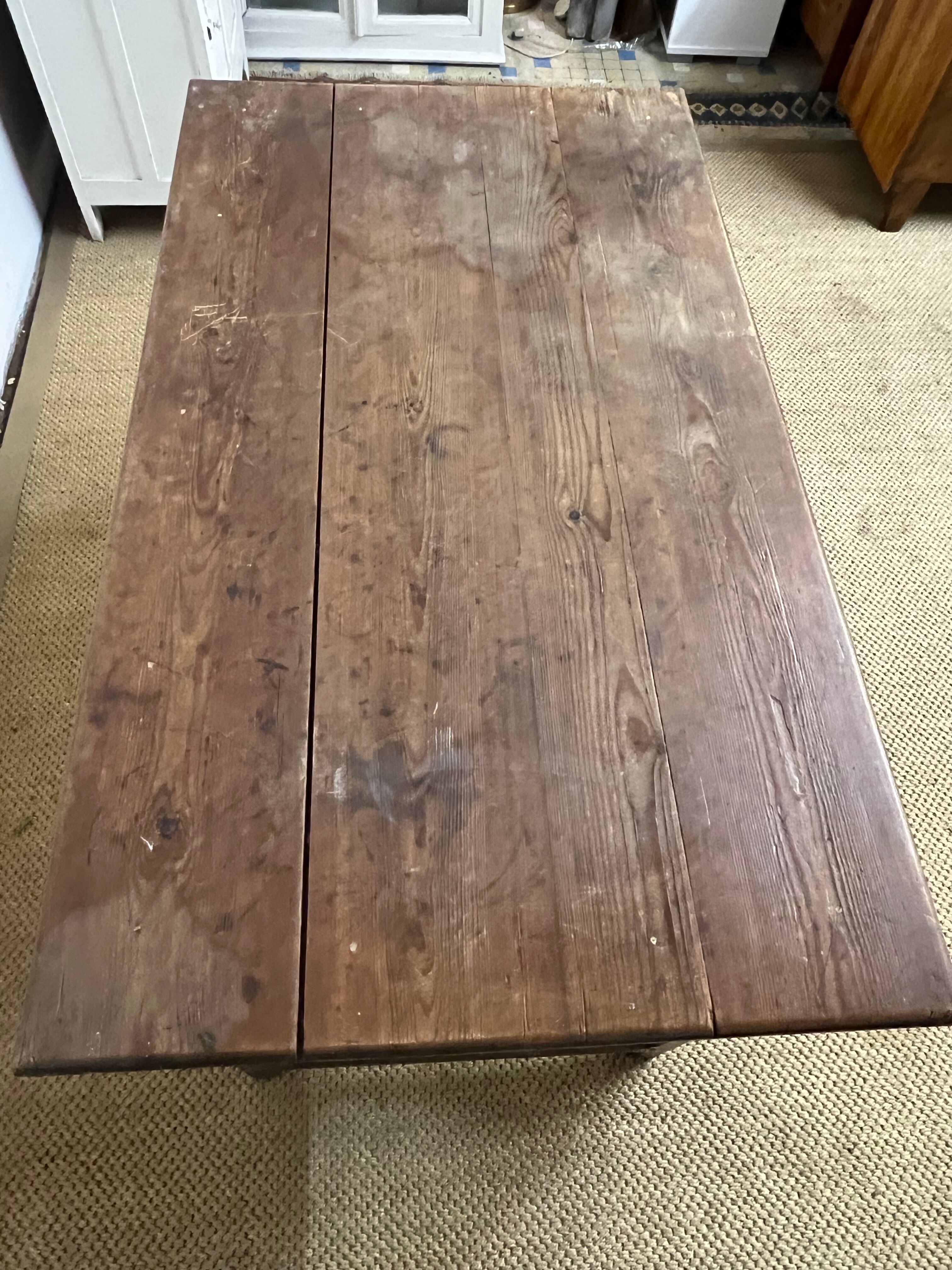 Small old farmhouse table