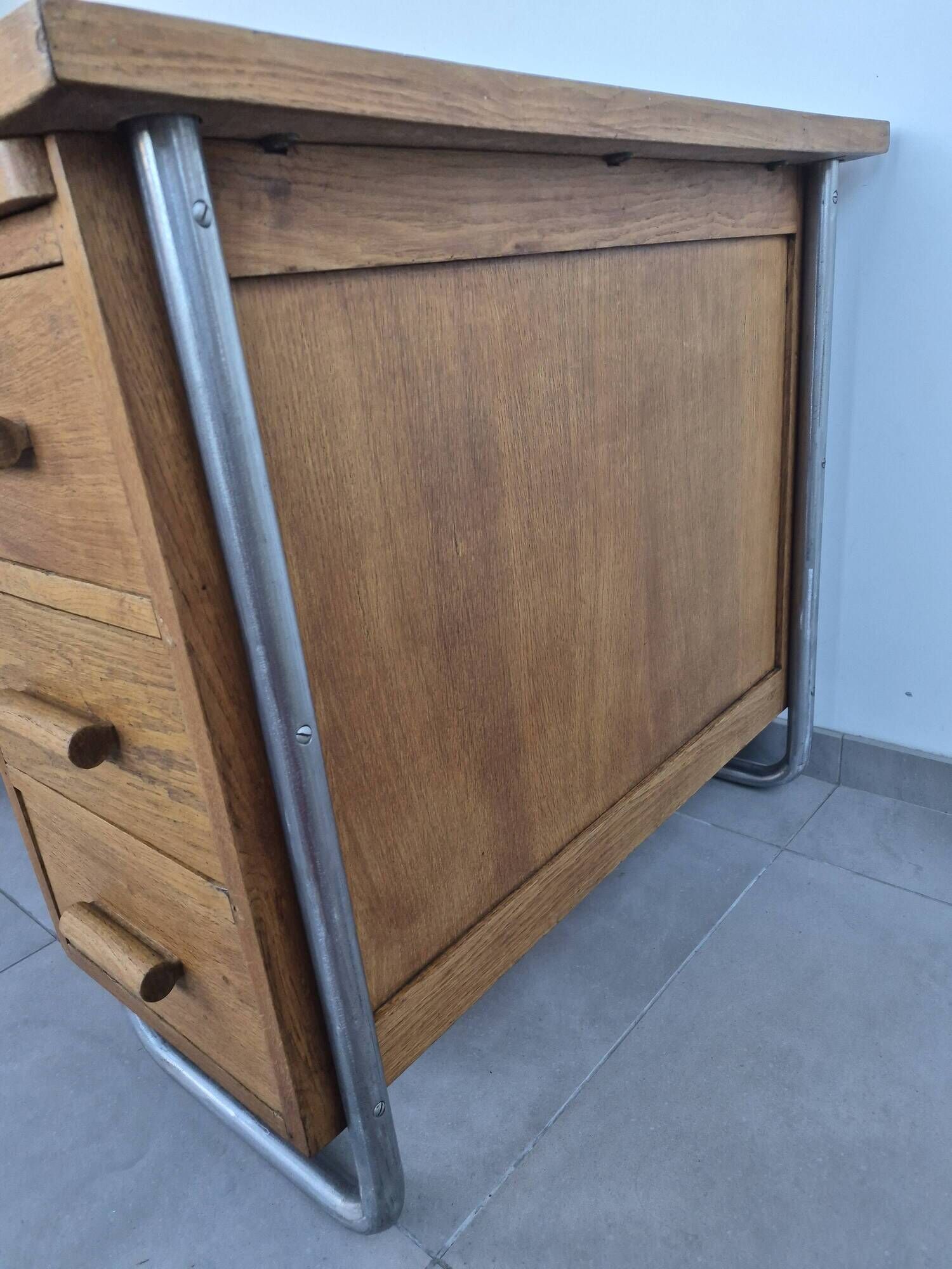 Old vintage industrial desk