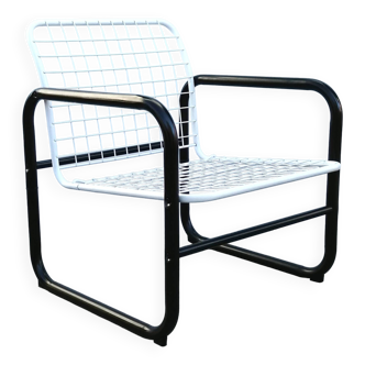 Molle design armchair in vintage metal by Marianne Hagberg for Ikea 1980