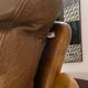 Armchair HS Denmark in leather and teak from the 60s