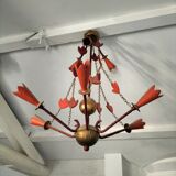 Chandelier by Thierry costing unique piece made in the 90s in very good condition