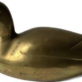 Large brass duck