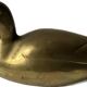 Large brass duck