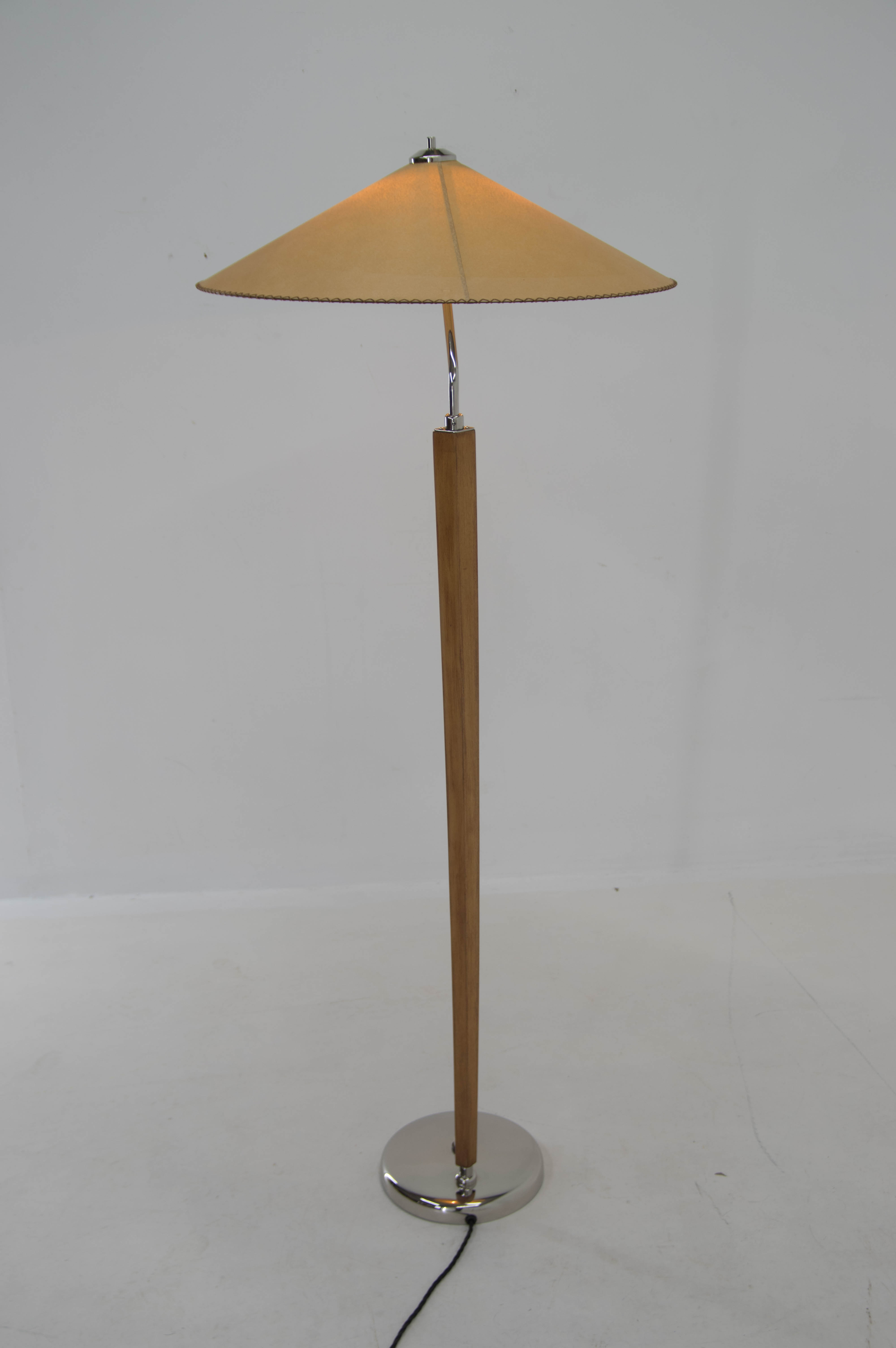 1960s Midcentury Floor Lamp "Japanese style" by Zukov, Czechoslovakia