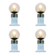 Set of Four Midcentury Table Lamps, Kamenicky Senov, 1970s
