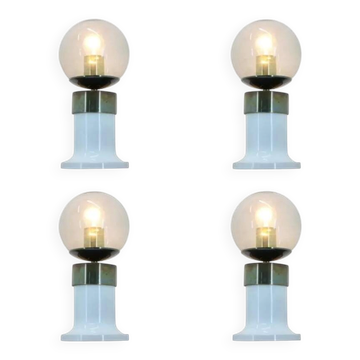 Ensemble de quatre lampes de table du milieu du siècle, Kamenicky Senov, années 1970