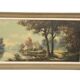 Landscape painting, oil on canvas signed L. Morin.