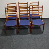 Vintage Danish design teak Dinning chairs by Kai Kristiansen for K  S mobel Denmark