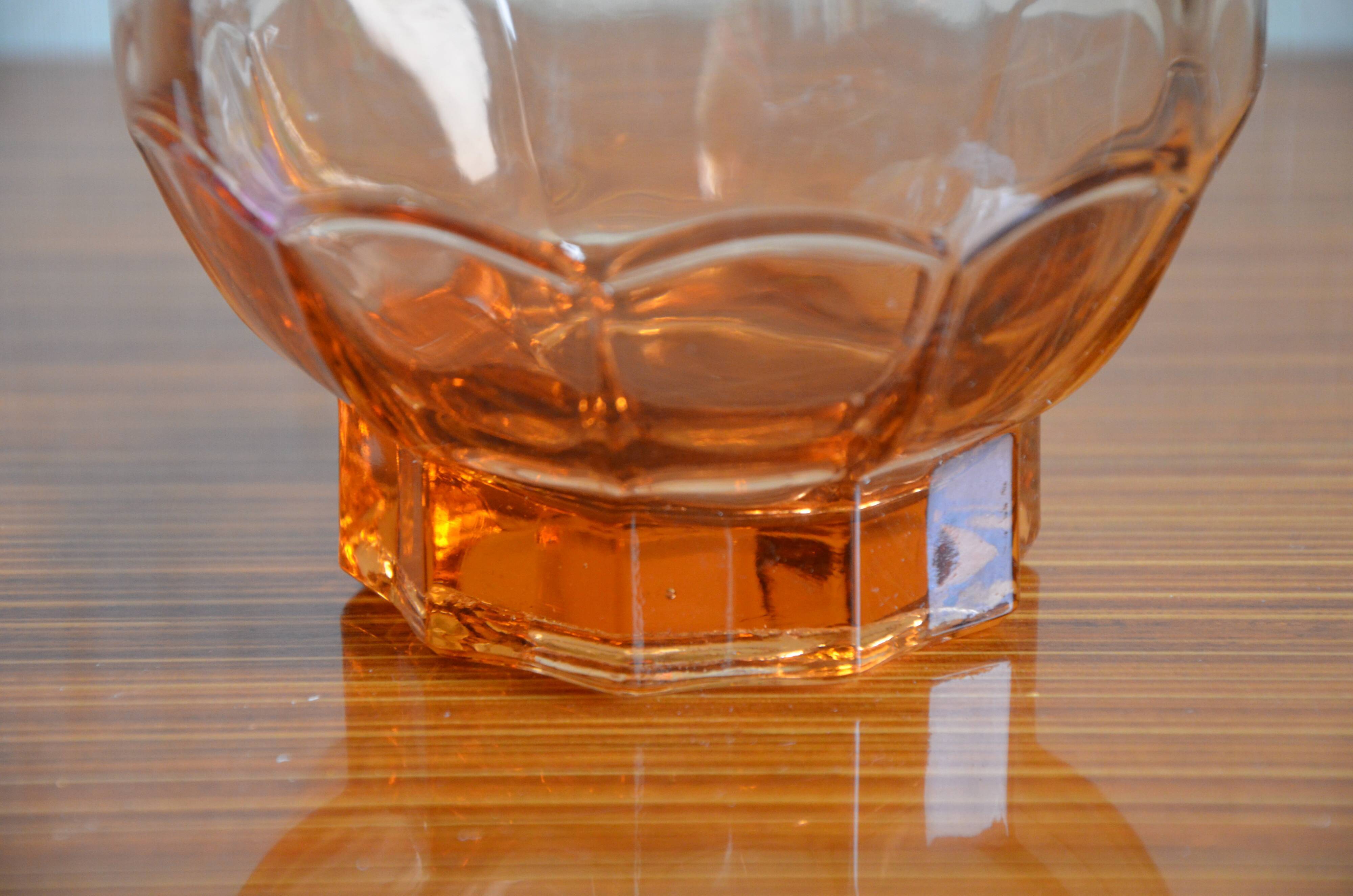 Art Deco pink carafe