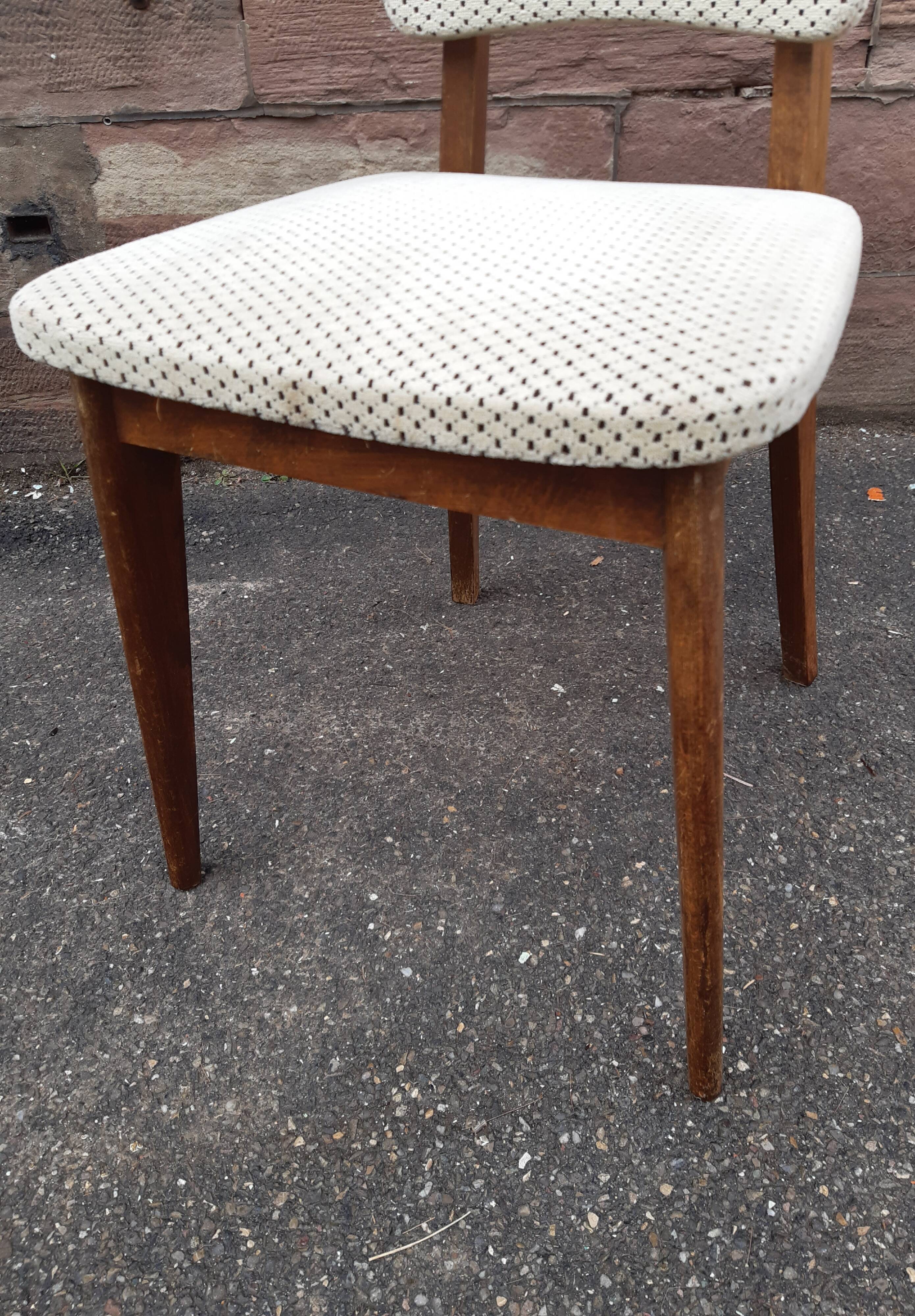 4 mid-century chairs 1960