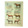 Gravure ancienne 1921 -Race de Chevaux (1)  par Dessertenne. planche cheval
