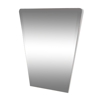 Rounded beveled mirror 120x65cm