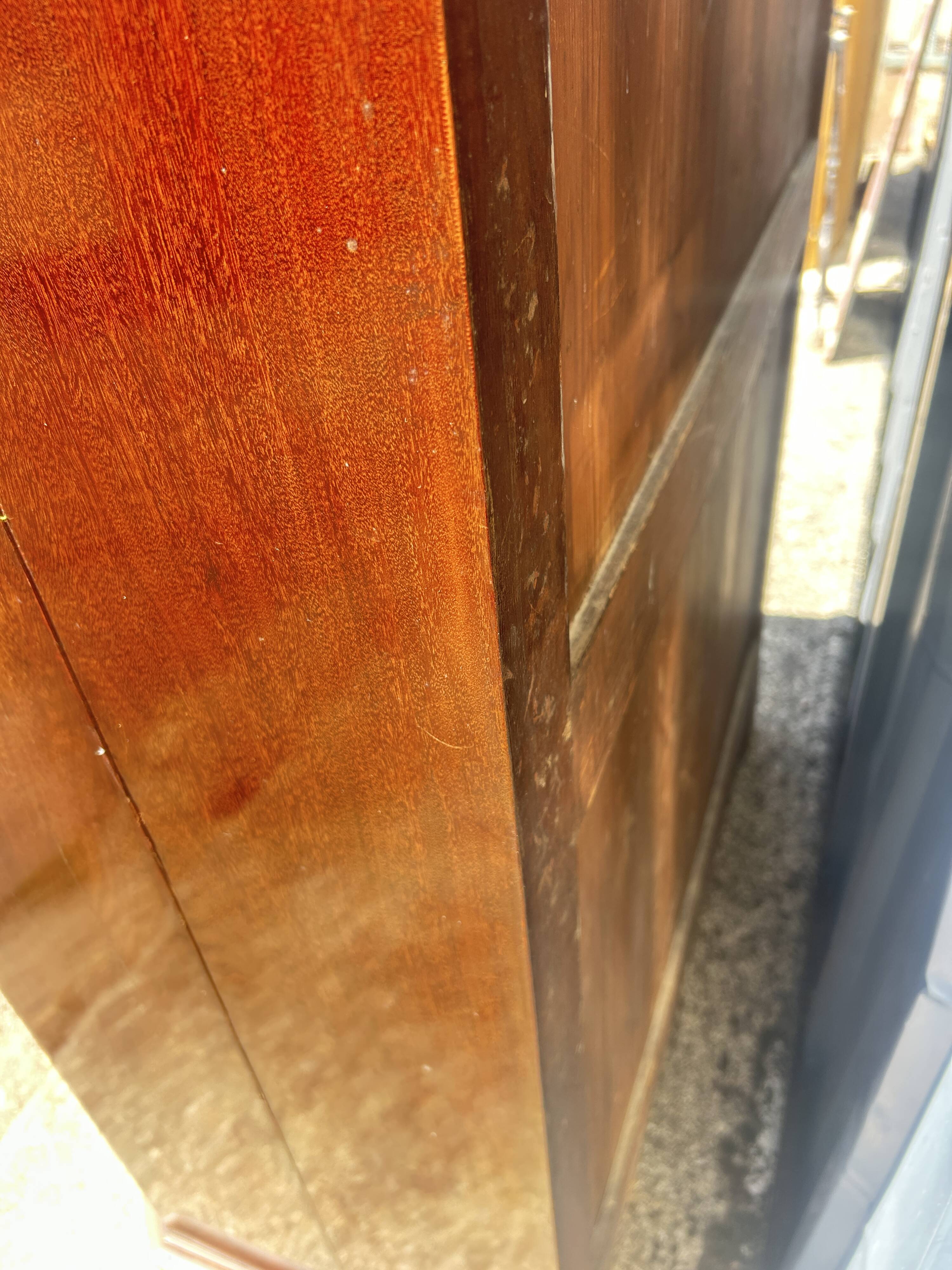 Mahogany drop-leaf secretary, Louis Philippe