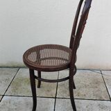 Old caned bistro chair fischel