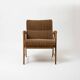 Italian lounge chair in beech and fabric, 1950s