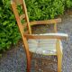 Fauteuil ancien assise paillée