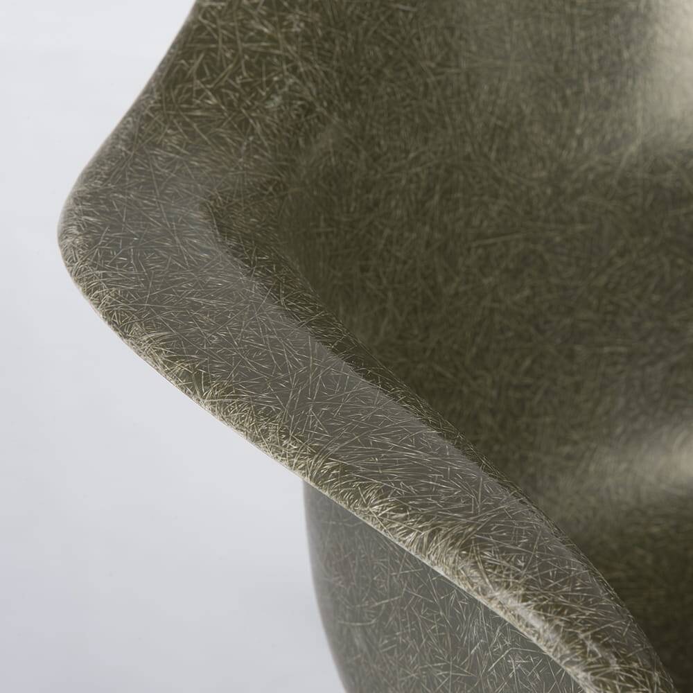 Olive Green Herman Miller Original Vintage Eames RAR Rocking Arm Chair