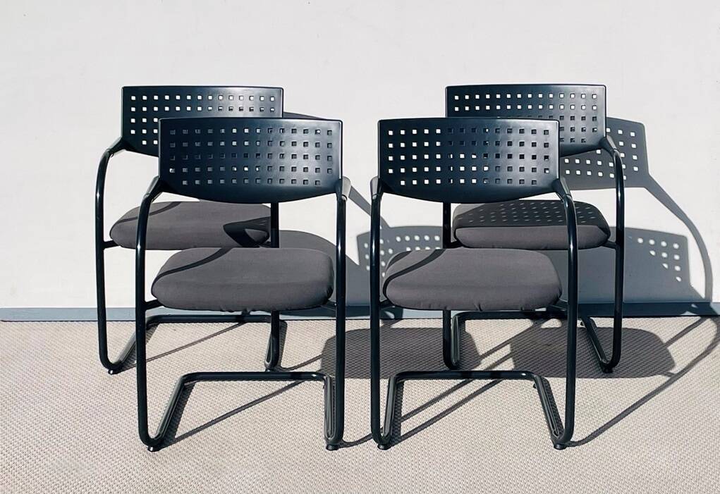 Set of 4 Visavis chairs by Antonio Citterio for Vitra. Vintage 90s.
