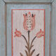 Rustic Weathered Farmhouse Folk Art Painted Bridal Cabinet