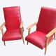Paire de fauteuils style scandinave vintage 1971