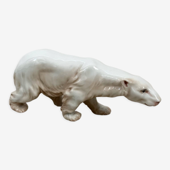Céramique ours polaire blanc vintage