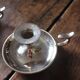 Pair of silver metal cave rat
